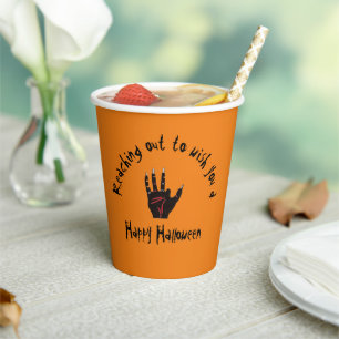 Scary Halloween Dead Hand Papieren Bekers