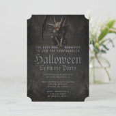 Scary Halloween Demonic Gargoyle Party Invitation (Debout devant)