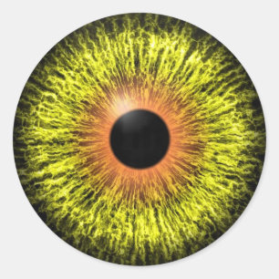 Scary Halloween Eyeball Ronde Sticker