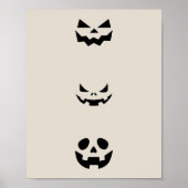 Scary Halloween Faces Poster (Voorkant)