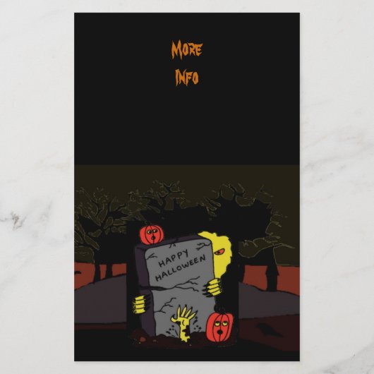 Scary Halloween Flyer (Achterkant)