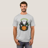 Scary Halloween Ghost & Reaper Tee T-shirt (Voorkant volledig)