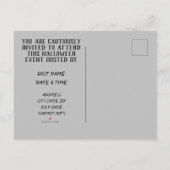 Scary Halloween Invitation - Briefkaart (Achterkant)