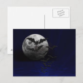 Scary Halloween Night Briefkaart (Voorkant / Achterkant)