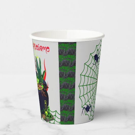 Scary Halloween Papieren Bekers (Links)