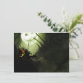 Scary Halloween Party Invitations Witch Kaart (Staand voorkant)