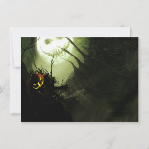 Scary Halloween Party Invitations Witch Kaart