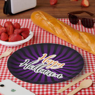 Scary Halloween party paper borden Papieren Bordje