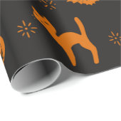 Scary Halloween Pattern Cadeaupapier (Rol Hoek)