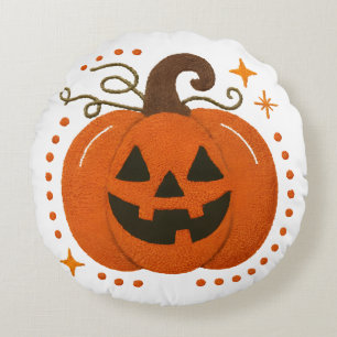 Scary Halloween Pillow – Haunted Design met spook Rond Kussen