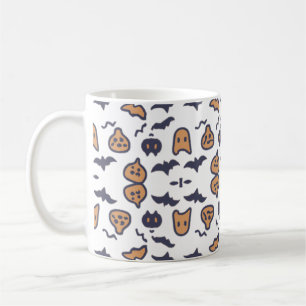 Scary Halloween Pumpkin Pattern Koffiemok