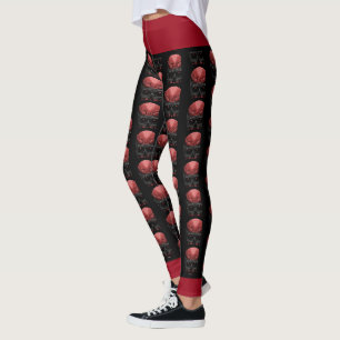 Scary Halloween Skull Leggings