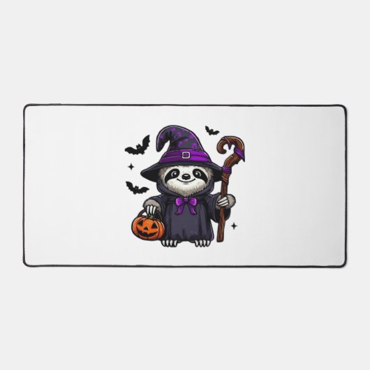 Scary Halloween Sloth Witch Hat Costume Spooky Sea Bureaumat (Voorkant)