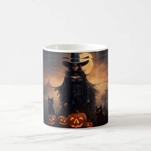 Scary Halloween sorcière 28 Mug (Centre)