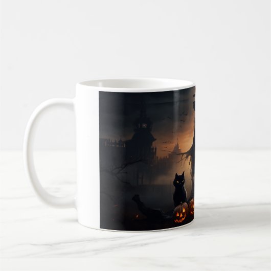 Scary Halloween sorcière 28 Mug (Gauche)