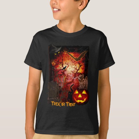 Scary Halloween T-shirt (Voorkant)