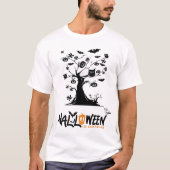 Scary Halloween Tree, Scary spooky Tree T-shirt (Voorkant)