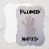 Scary Halloween-uitnodiging Kaart (Voorkant / Achterkant)