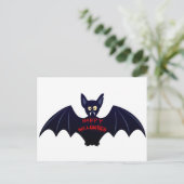 Scary halloween vampire briefkaart (Staand voorkant)