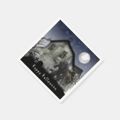 Scary Happy Halloween Werewolf Servet (Hoek)