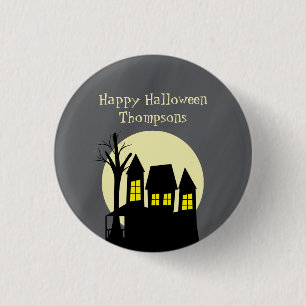 Scary Haunted House Ronde Button 3,2 Cm