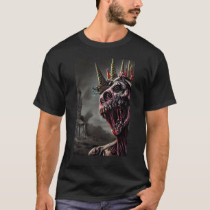 Scary Horror Zombie Unicorn Zombiecorn Halloween T-shirt