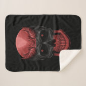Scary Hwern Skull Sherpa Deken (Voorkant (horizontaal))