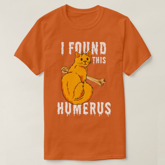 Scary I Found This Humerus Cat Owner Funny Cat Hal T-shirt (Design voorkant)