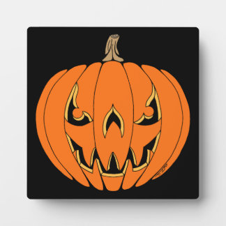Scary Jack-o'-Lantern Halloween Design Fotoplaat