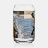 Scary Jaws: Australian Crocodile Leaping Blikvorm Glas (Links)