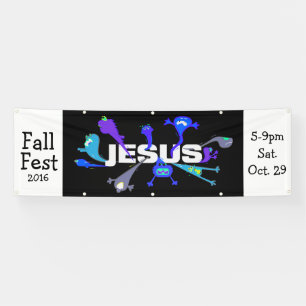 Scary Jesus Nights Spandoek