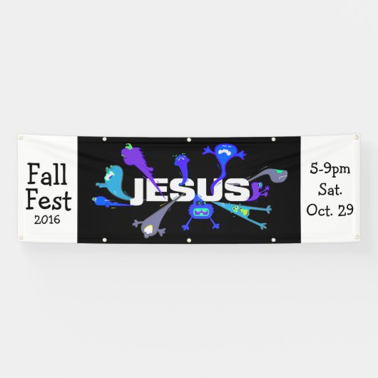 Scary Jesus Nights Spandoek (Horizontaal)