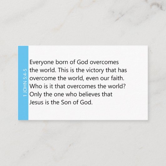 Scary Jesus Scriptkaarten Visitekaartje (Achterkant)