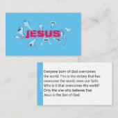 Scary Jesus Scriptkaarten Visitekaartje (Voorkant / Achterkant)