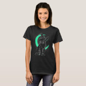 Scary Kitten Witch Pet Halloween Cat T-shirt (Voorkant volledig)