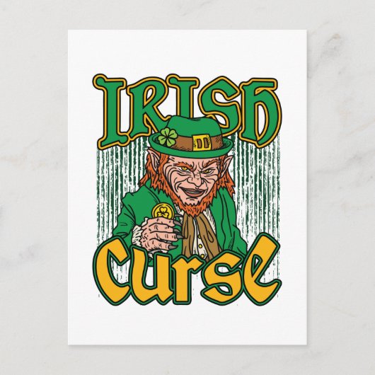 Scary Leprechaun Irish Curse St Patricks Day Briefkaart (Voorkant)