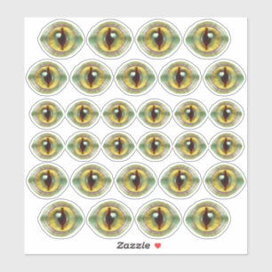 Scary Lizard Alien Dragon Dinosaur Monster Eyes Sticker
