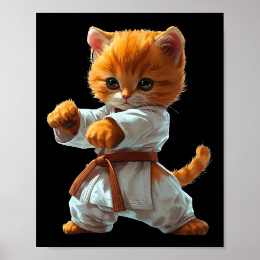 Scary Martial Arts Fighter Karate Boxer Comt Kung Poster (Voorkant)