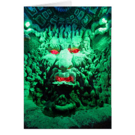 Scary Mask Face in Rock Face