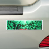 Scary Mask Face in Rock Face Bumpersticker (Op auto)
