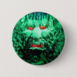 Scary Mask Face in Rock Face Ronde Button 5,7 Cm
