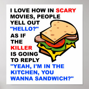 Scary Movie Hallo Grappige Poster