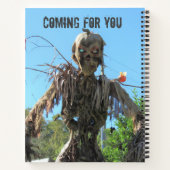 Scary Personalized Zombie Notitieboek (Achterkant)