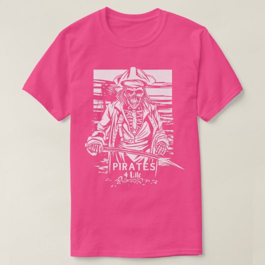 Scary Pirate Skeleton T-shirt (Design voorkant)