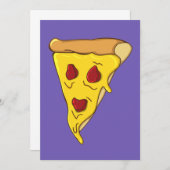 Scary Pizza Slice Kaart (Voorkant / Achterkant)