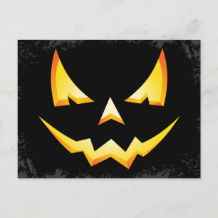 Scary Pumpkin Custom Halloween Briefkaart