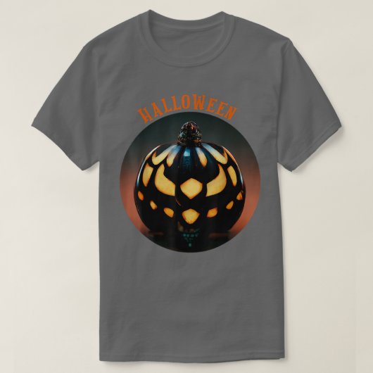 Scary Pumpkin Halloween, JackOLantern Head Face Sc T-shirt (Design voorkant)