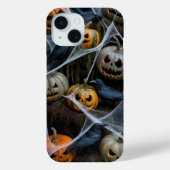 Scary Pumpkin Web Halloween iPhone / iPad case (Achterkant)