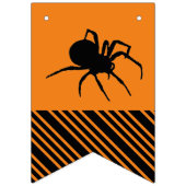 Scary Pumpkins Pattern en Spider Halloween Party Vlaggetjes (Eerste vlag)