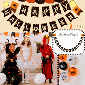 Scary Pumpkins Pattern en Spider Halloween Party Vlaggetjes